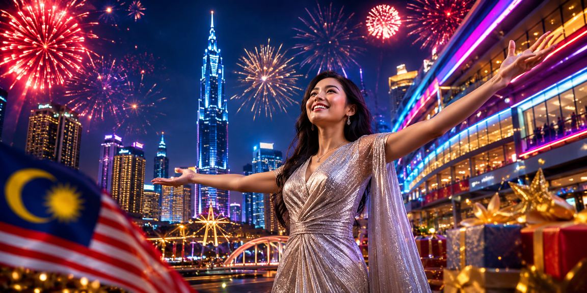 Suasana pertaruhan kasino bertema Malaysia di Kuala Lumpur dengan paparan moden