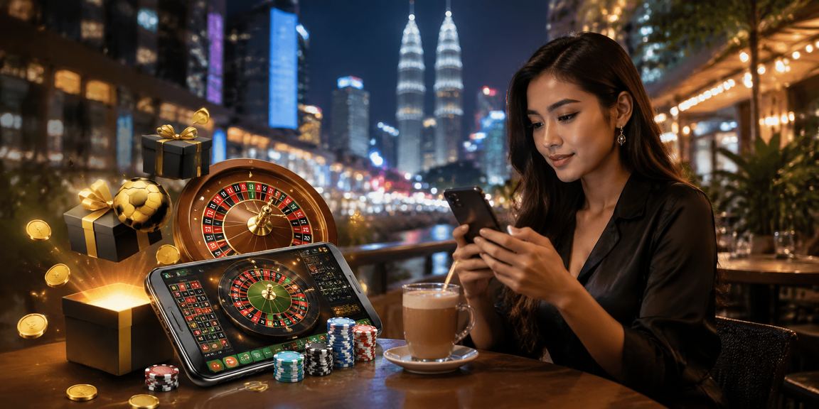 Suasana pertaruhan dalam talian di Kuala Lumpur dengan paparan pelbagai pilihan